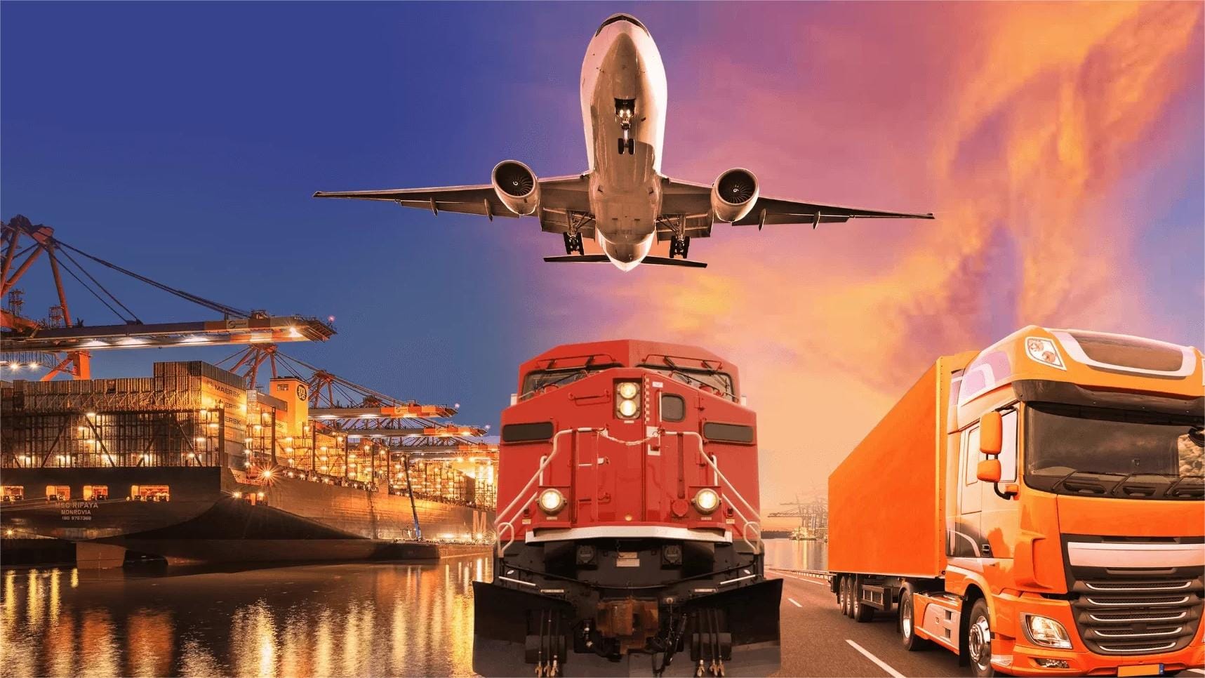 Logistics hub in UAE handling international freight for USA destination