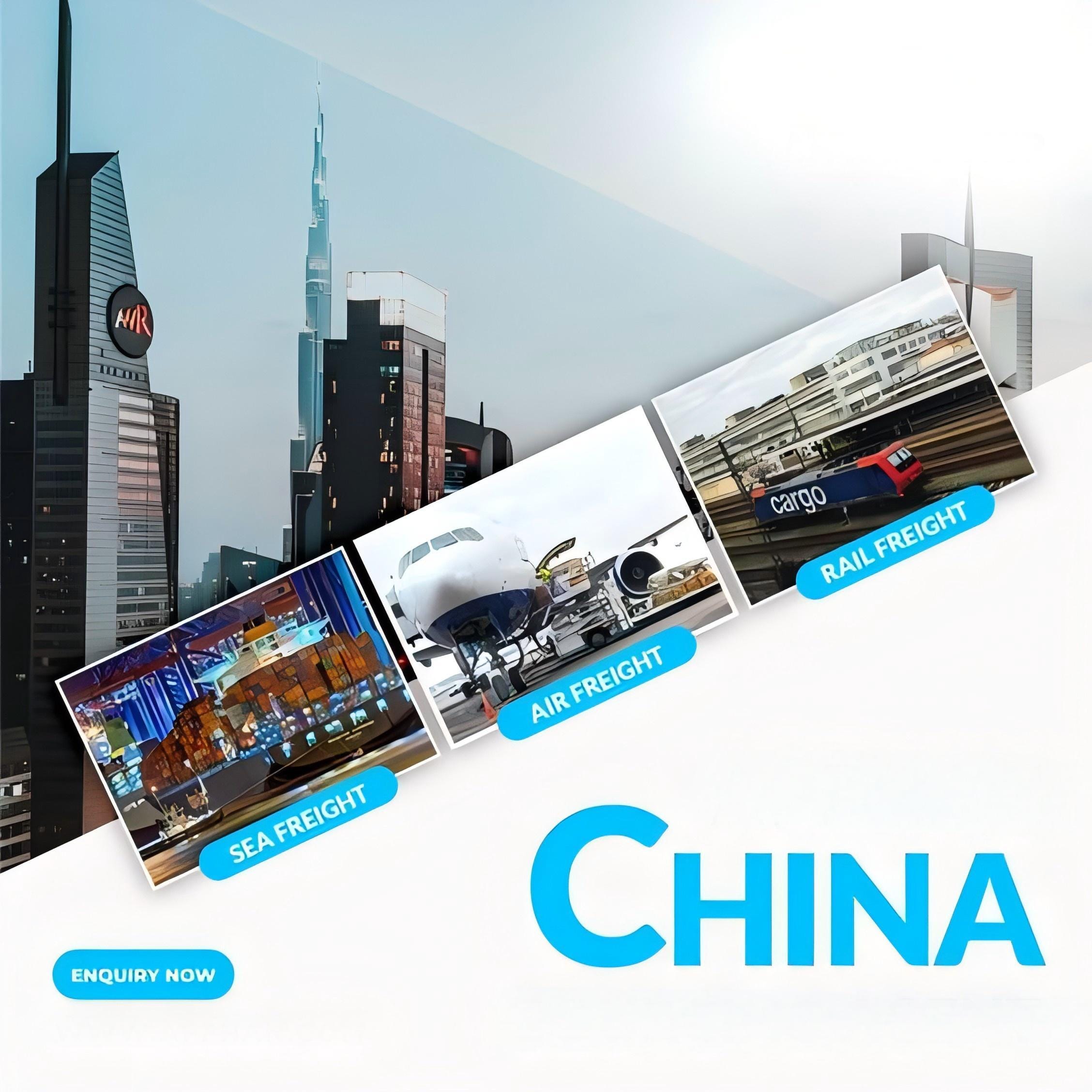 A large cargo ship at a busy Chinese port representing affordable logistics services