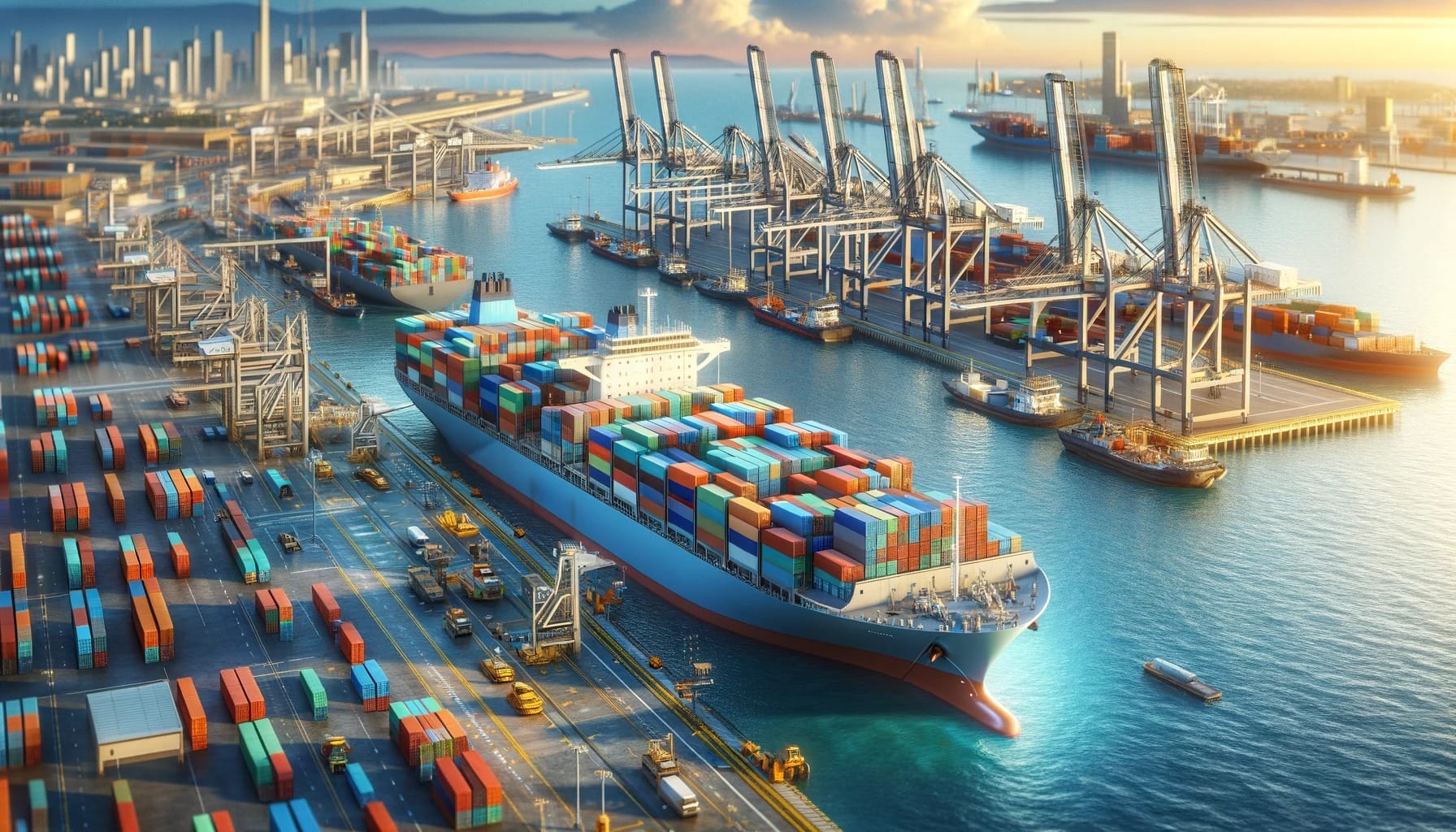 Cargo ship transporting dropshipping goods from China to Saudi Arabia
